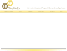 Tablet Screenshot of hbhospitality.com